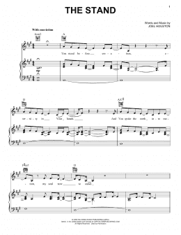 page one of The Stand (Piano, Vocal & Guitar Chords (Right-Hand Melody))