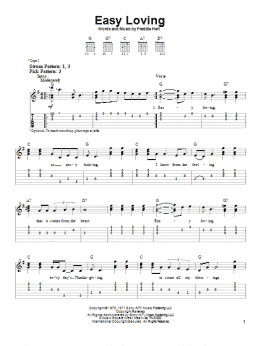 page one of Easy Loving (Easy Guitar Tab)