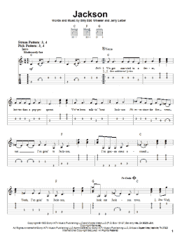 page one of Jackson (Easy Guitar Tab)