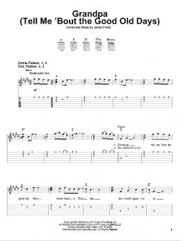 page one of Grandpa (Tell Me 'Bout The Good Old Days) (Easy Guitar Tab)