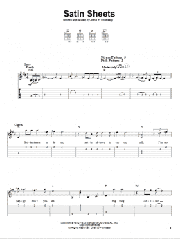 page one of Satin Sheets (Easy Guitar Tab)