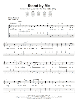 page one of Stand By Me (Easy Guitar Tab)