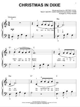 page one of Christmas In Dixie (arr. Phillip Keveren) (Big Note Piano)