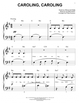 page one of Caroling, Caroling (arr. Phillip Keveren) (Big Note Piano)
