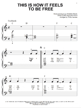 page one of This Is How It Feels To Be Free (arr. Phillip Keveren) (Big Note Piano)