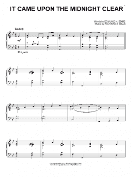 page one of It Came Upon The Midnight Clear (Piano Solo)