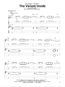 page one of The Venom Inside (Guitar Tab)