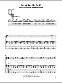 page one of Scratch-N-Sniff (Guitar Tab)