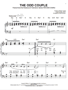 page one of The Odd Couple (arr. Phillip Keveren) (Easy Piano)