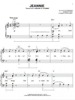 page one of Jeannie (arr. Phillip Keveren) (Easy Piano)