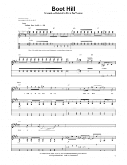 page one of Boot Hill (Guitar Tab)