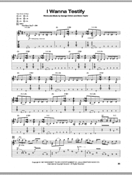 page one of Testify (Guitar Tab)