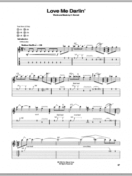 page one of Love Me Darlin' (Guitar Tab)