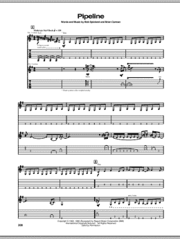 page one of Pipeline (Guitar Tab)
