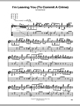 page one of I'm Leavin' You (Commit A Crime) (Guitar Tab)