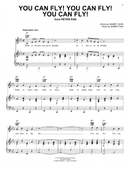 page one of You Can Fly! You Can Fly! You Can Fly! (from Peter Pan) (Piano, Vocal & Guitar Chords (Right-Hand Melody))