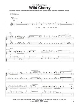 page one of Wild Cherry (Guitar Tab)