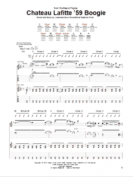 page one of Chateau Lafitte '59 Boogie (Guitar Tab)