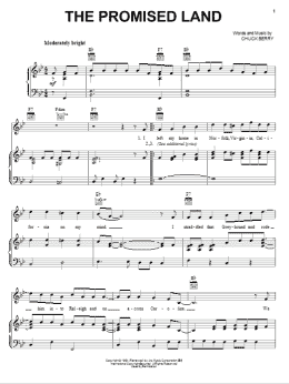 page one of The Promised Land (Piano, Vocal & Guitar Chords (Right-Hand Melody))
