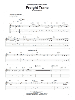 page one of Freight Trane (Guitar Tab)