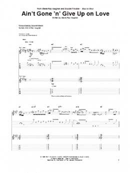 page one of Ain't Gone 'n' Give Up On Love (Guitar Tab)