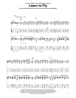 page one of Learn To Fly (Guitar Tab)