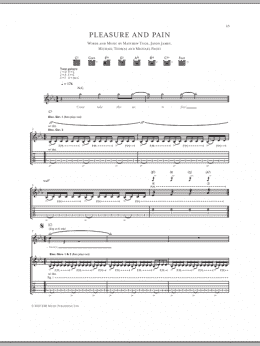 page one of Pleasure And Pain (Guitar Tab)