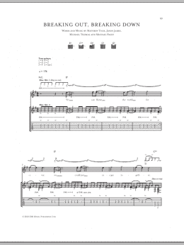 page one of Breaking Out, Breaking Down (Guitar Tab)