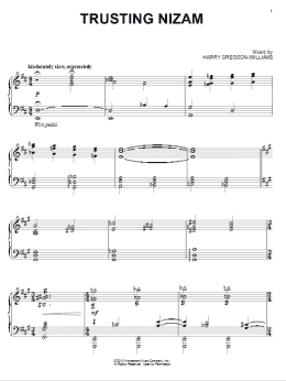 page one of Trusting Nizam (Piano Solo)