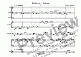 page one of The Robing of the Bride, 3rd movement