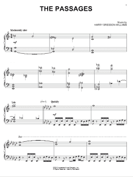 page one of The Passages (Piano Solo)