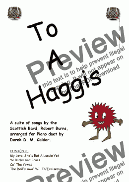 page one of TO A HAGGIS