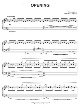 page one of Opening (Piano Solo)