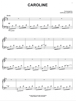 page one of Caroline (Piano Solo)