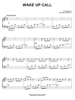page one of Wake Up Call (Piano Solo)
