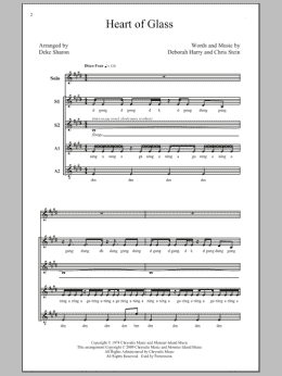 page one of Heart Of Glass (SSA Choir)