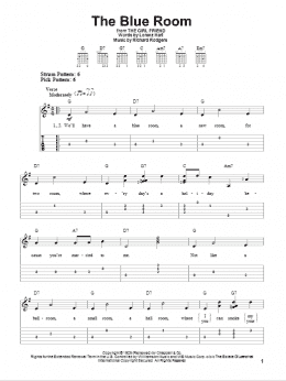 page one of The Blue Room (Easy Guitar Tab)