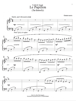 page one of Le Papillon (Educational Piano)