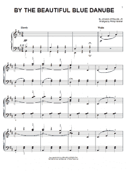 page one of By The Beautiful Blue Danube (from 2001: A Space Odyssey) (arr. Phillip Keveren) (Easy Piano)
