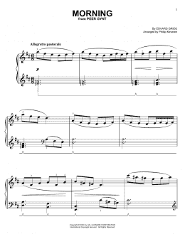 page one of Morning (from Allegro non troppo) (arr. Phillip Keveren) (Easy Piano)