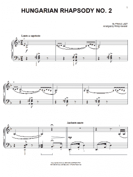 page one of Hungarian Rhapsody No. 2 (from Who Framed Roger Rabbit) (arr. Phillip Keveren) (Easy Piano)