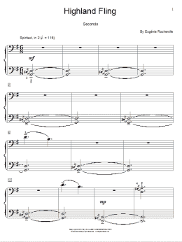 page one of Highland Fling (Piano Duet)
