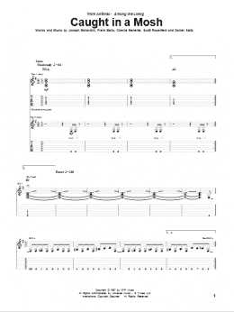 page one of Caught In A Mosh (Guitar Tab)