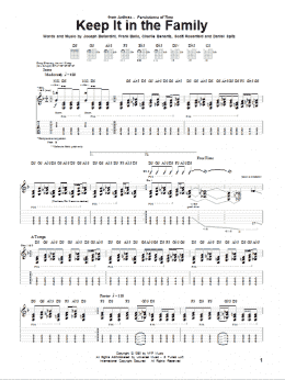 page one of Keep It In The Family (Guitar Tab)