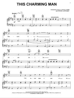 page one of This Charming Man (Piano, Vocal & Guitar Chords (Right-Hand Melody))