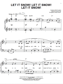 page one of Let It Snow! Let It Snow! Let It Snow! [Jazz version] (arr. Phillip Keveren) (Easy Piano)