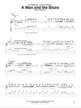 page one of A Man And The Blues (Guitar Tab)