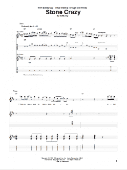 page one of Stone Crazy (Guitar Tab)