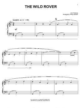 page one of Wild Rover (arr. Phillip Keveren) (Easy Piano)