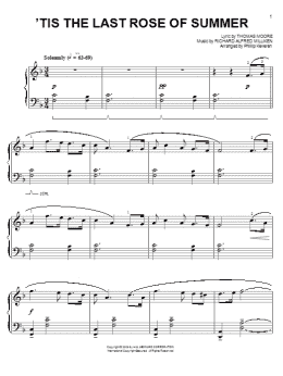 page one of 'Tis The Last Rose Of Summer (arr. Phillip Keveren) (Easy Piano)